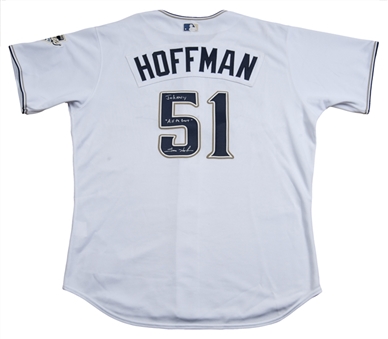 Trevor Hoffman Game Used and Signed San Diego Padres Home Jersey